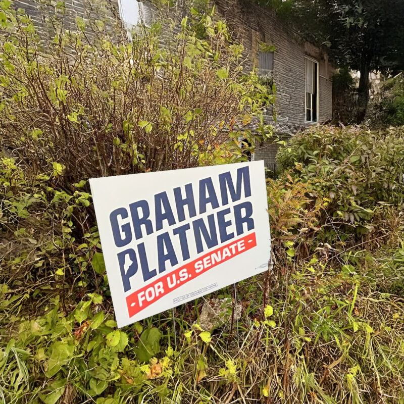 Graham Platner 2026 Yard Sign
