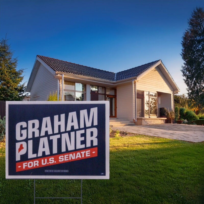 Graham Platner 2026 Yard Sign