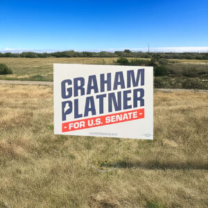 Graham Platner 2026 Yard Sign