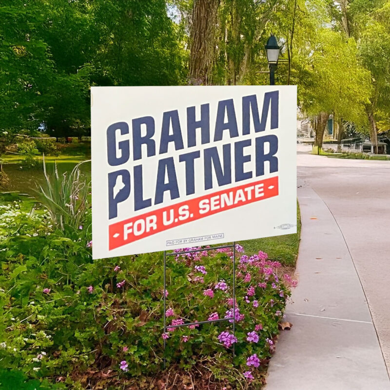 Graham Platner 2026 Yard Sign