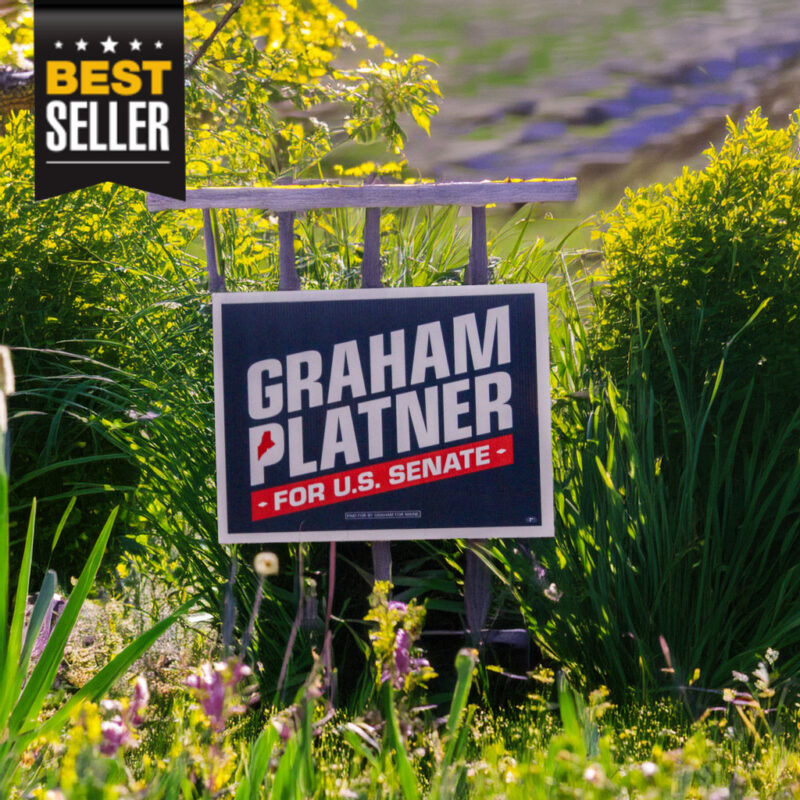 Graham Platner for Senate Yard Sign