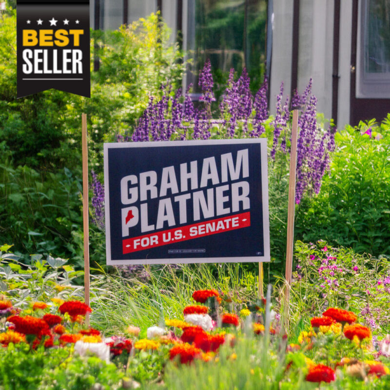 Graham Platner for Senate Yard Sign