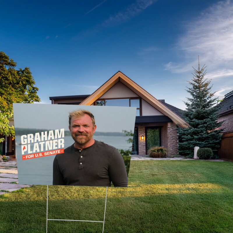 Graham Platner for Senate – USA Yard Sign