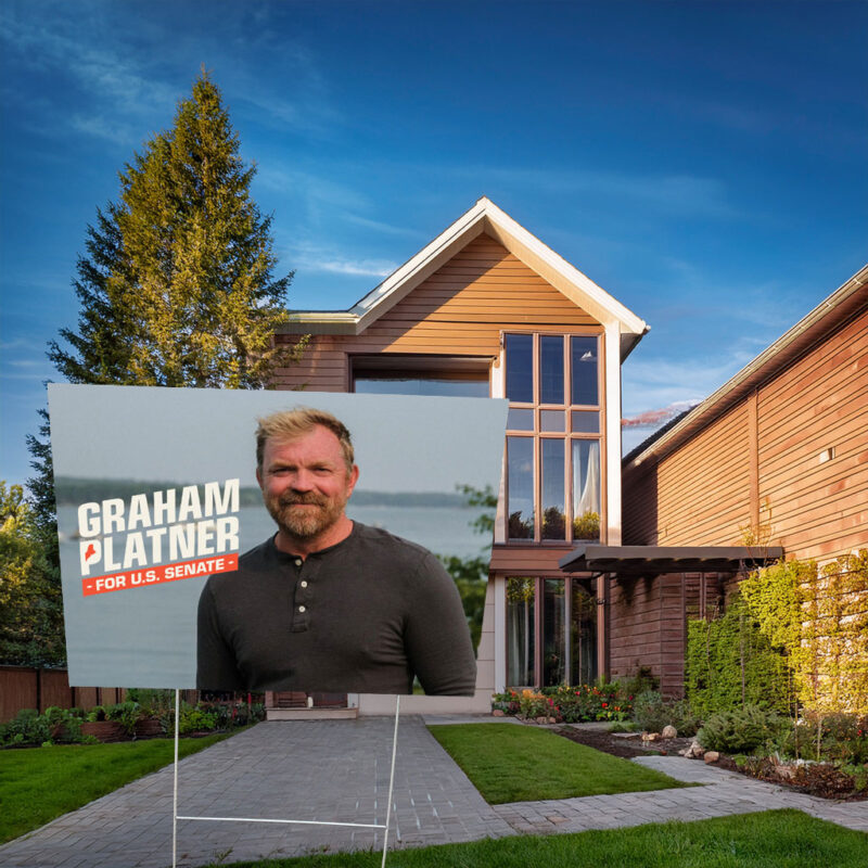 Graham Platner for Senate – USA Yard Sign