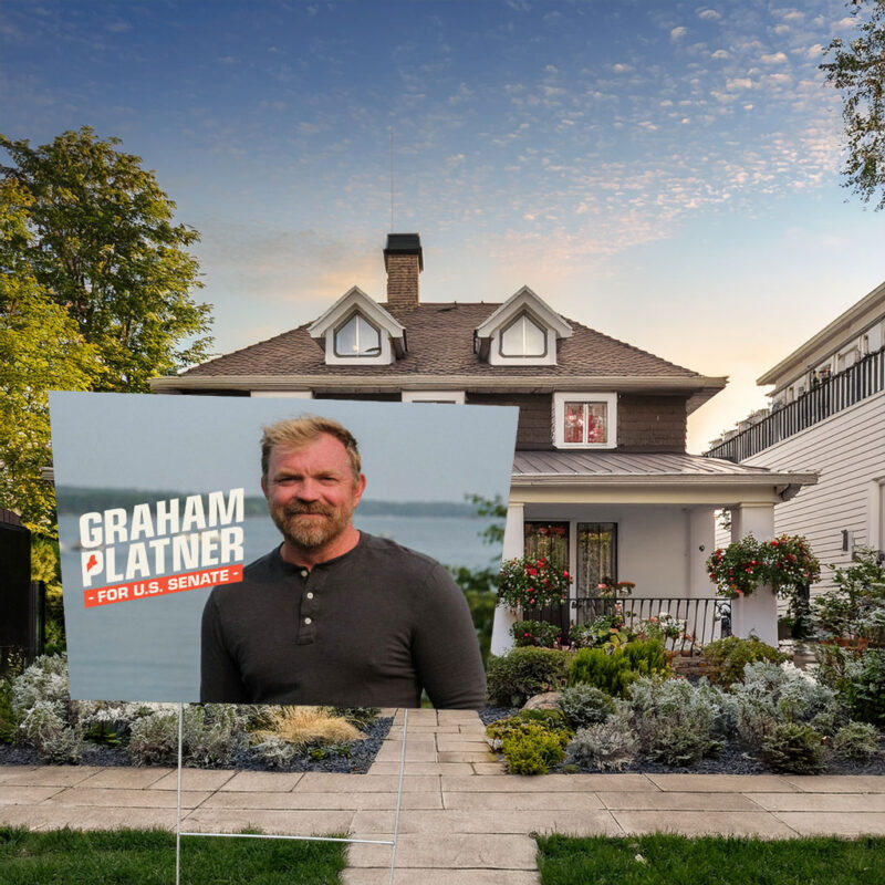 Graham Platner for Senate – USA Yard Sign