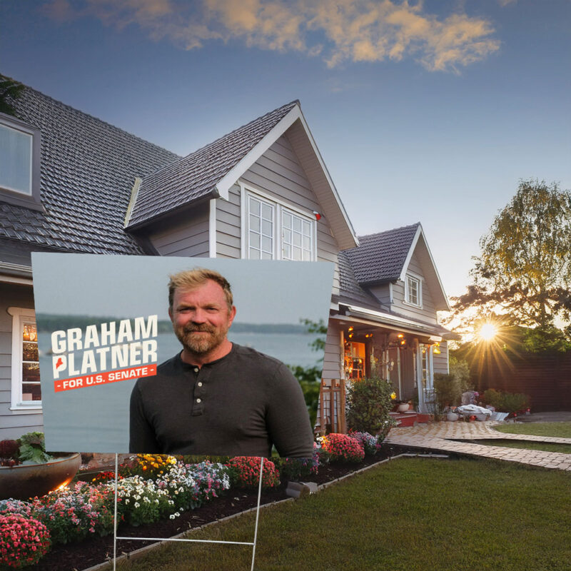 Graham Platner for Senate – USA Yard Sign