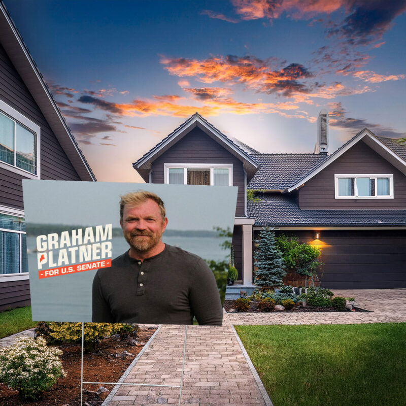 Graham Platner for Senate – USA Yard Sign