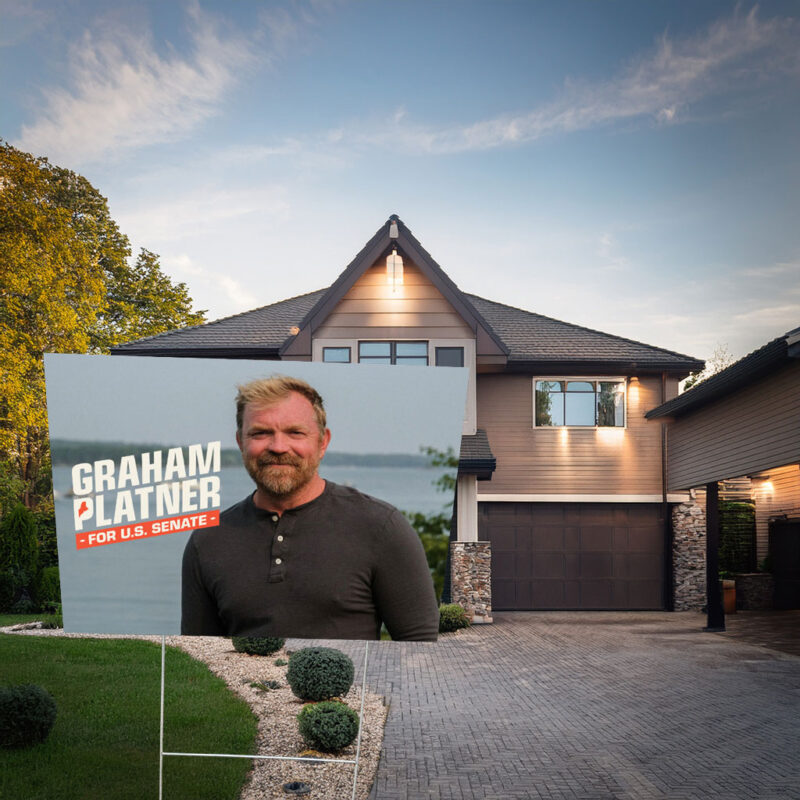 Graham Platner for Senate – USA Yard Sign
