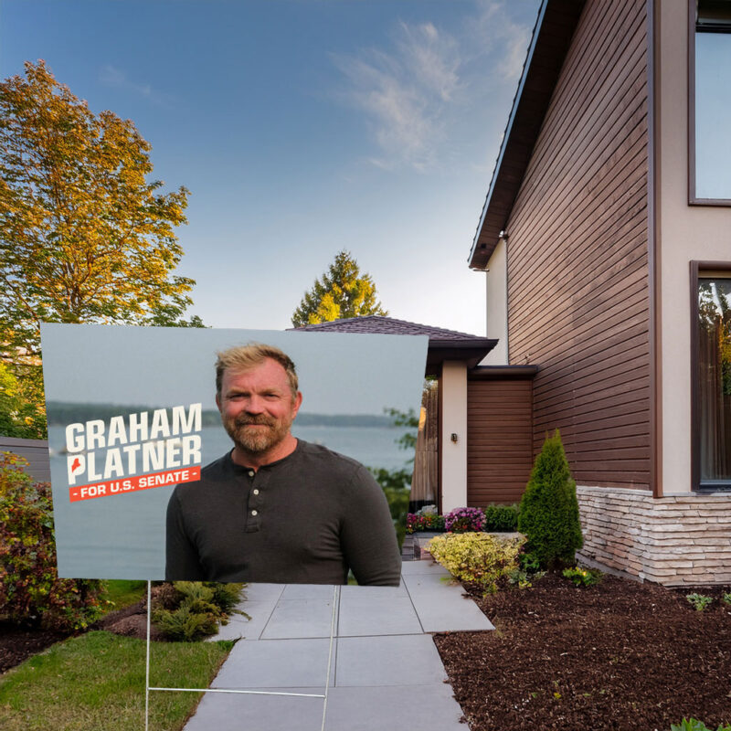 Graham Platner for Senate – USA Yard Sign