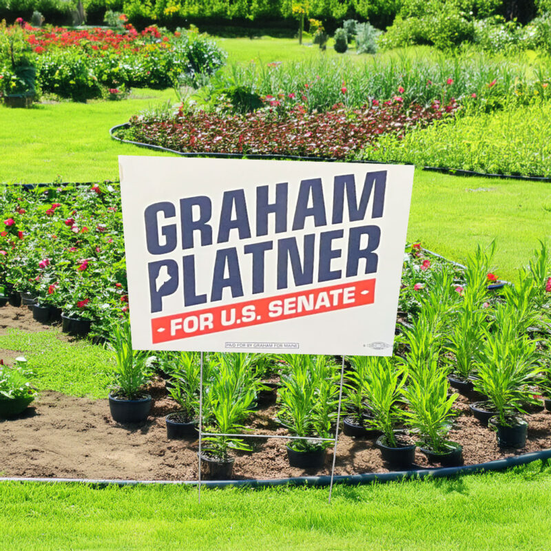 Graham for Maine Yard Sign
