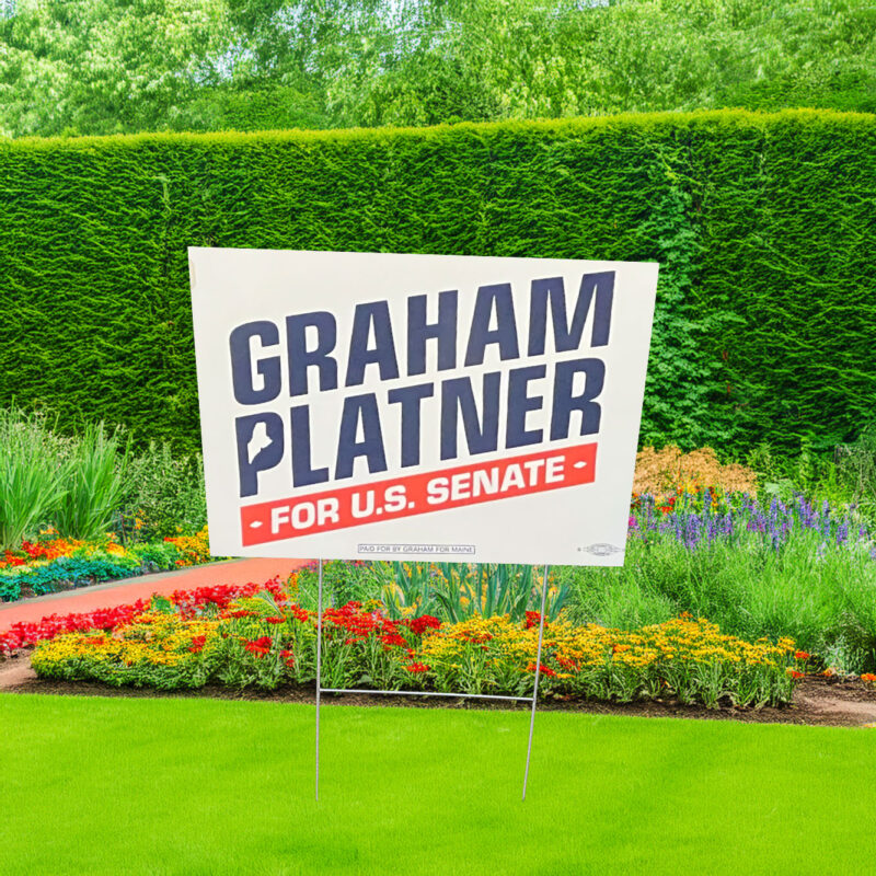 Graham for Maine Yard Sign