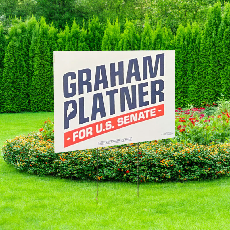 Graham for Maine Yard Sign