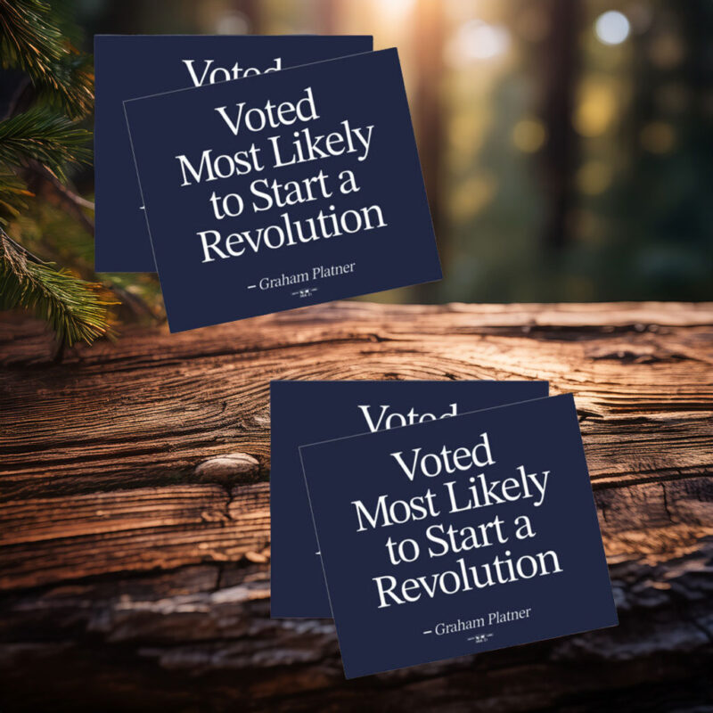 Graham for Maine – Retro Magnet Sticker