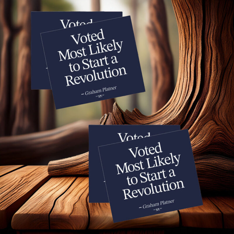 Graham for Maine – Retro Magnet Sticker