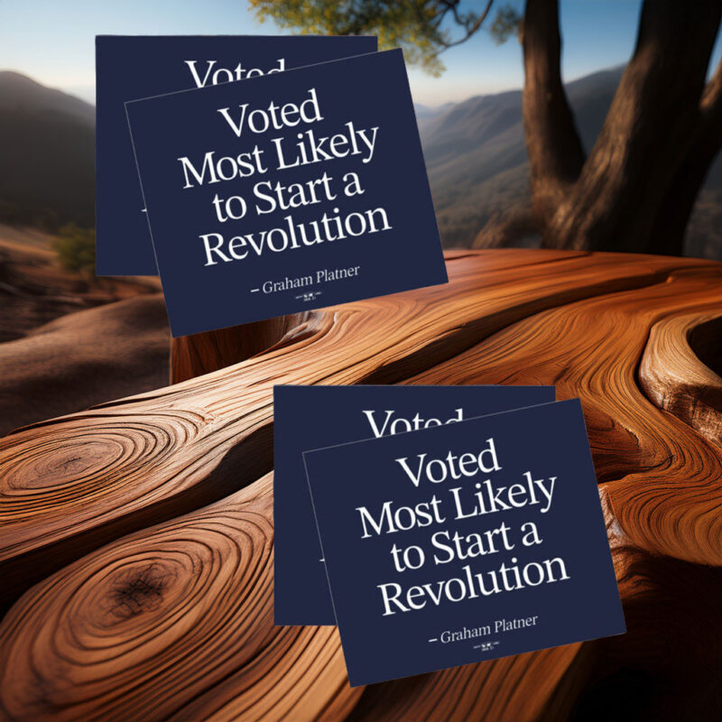 Graham for Maine – Retro Magnet Sticker