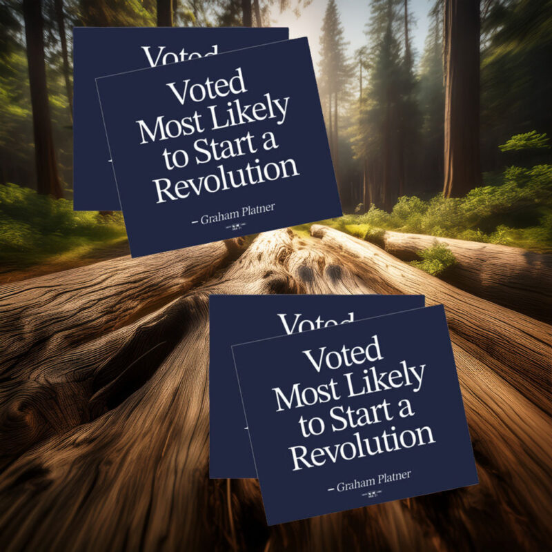 Graham for Maine – Retro Magnet Sticker
