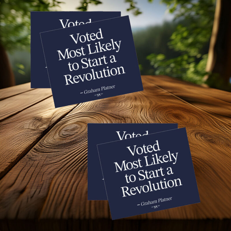 Graham for Maine – Retro Magnet Sticker