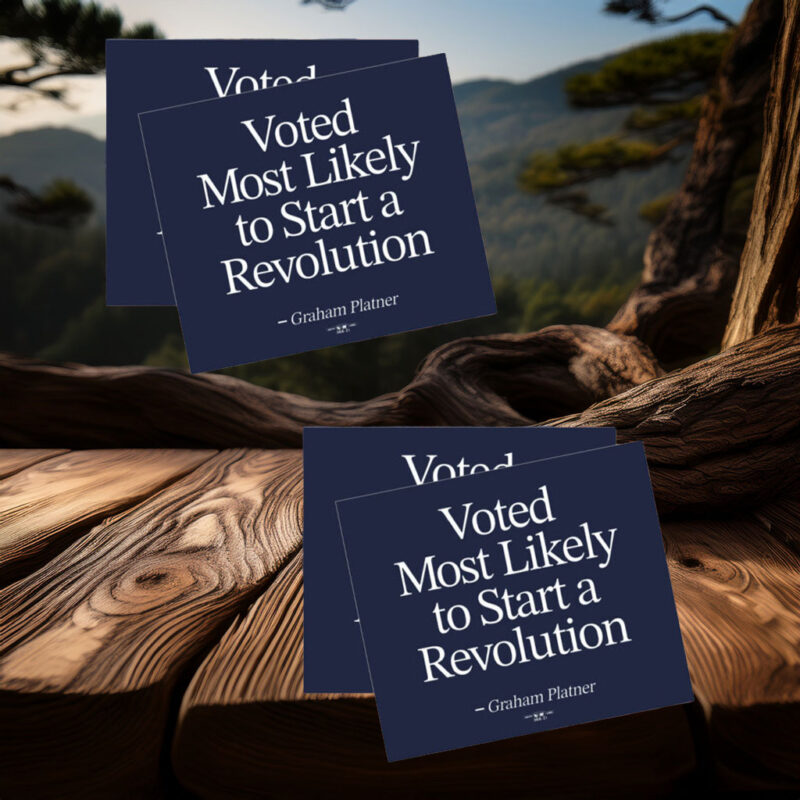 Graham for Maine – Retro Magnet Sticker