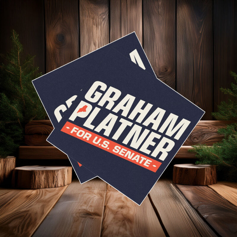 Graham Platner for Senate Car Magnet Sticker