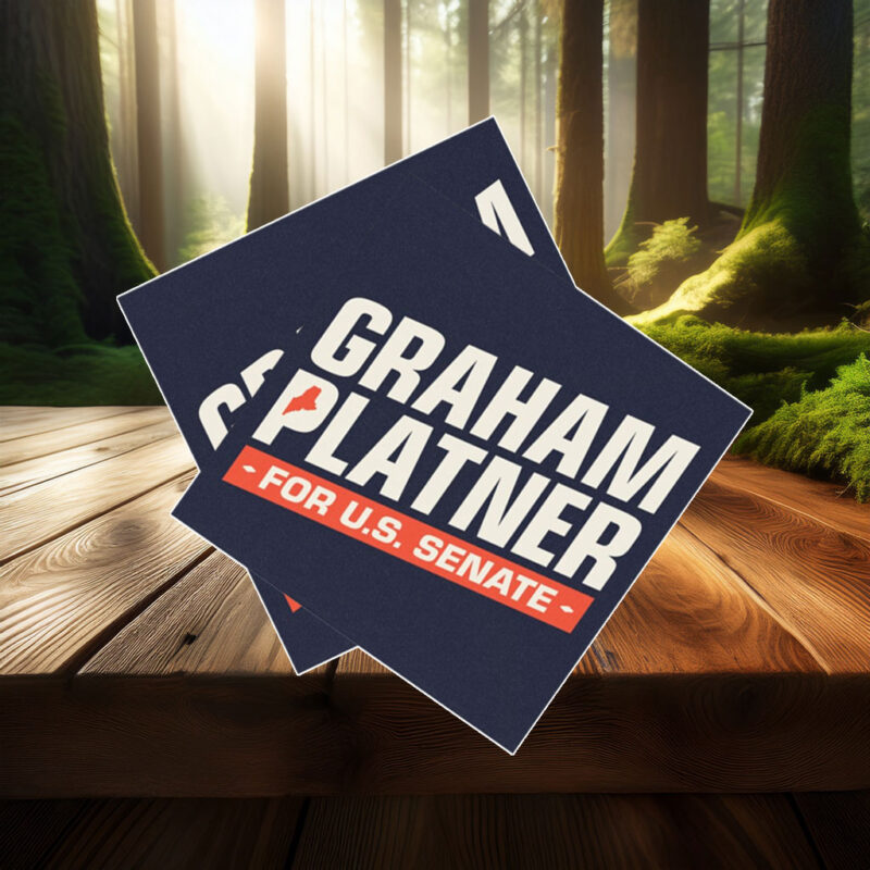 Graham Platner for Senate Car Magnet Sticker