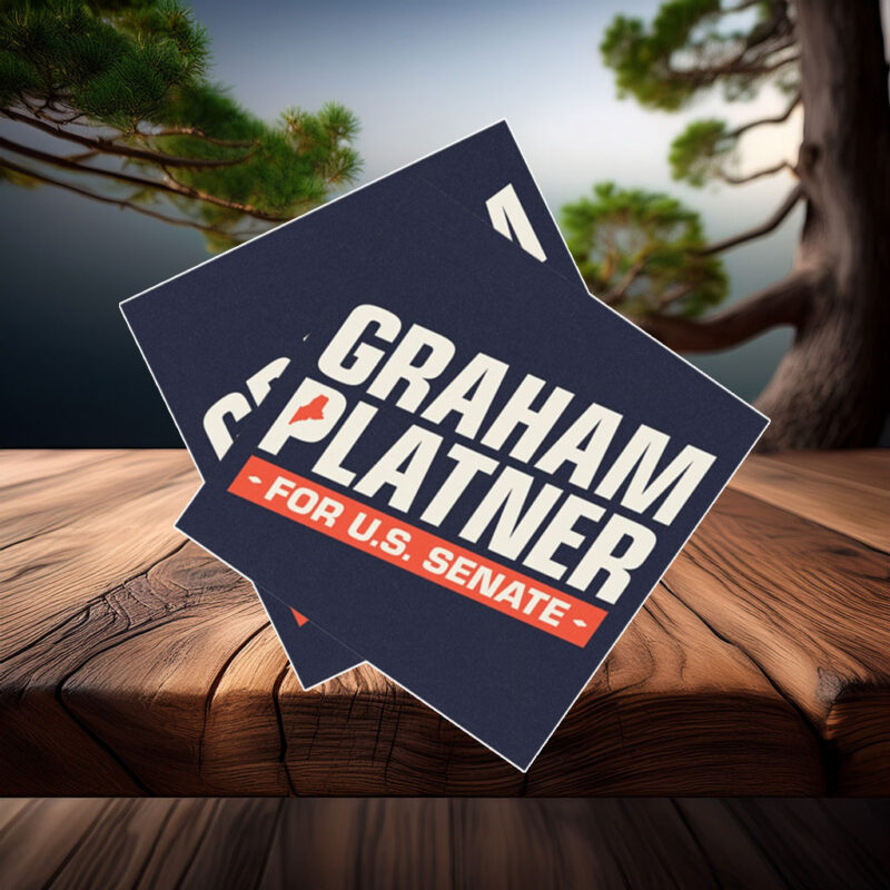 Graham Platner for Senate Car Magnet Sticker