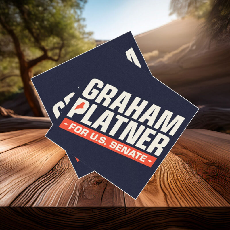 Graham Platner for Senate Car Magnet Sticker