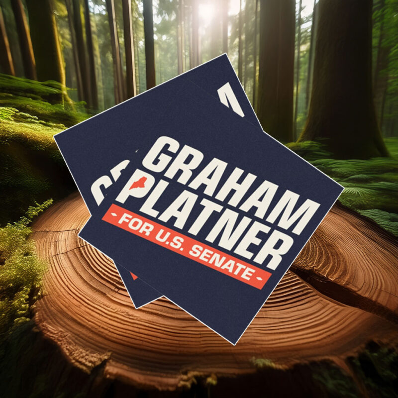 Graham Platner for Senate Car Magnet Sticker