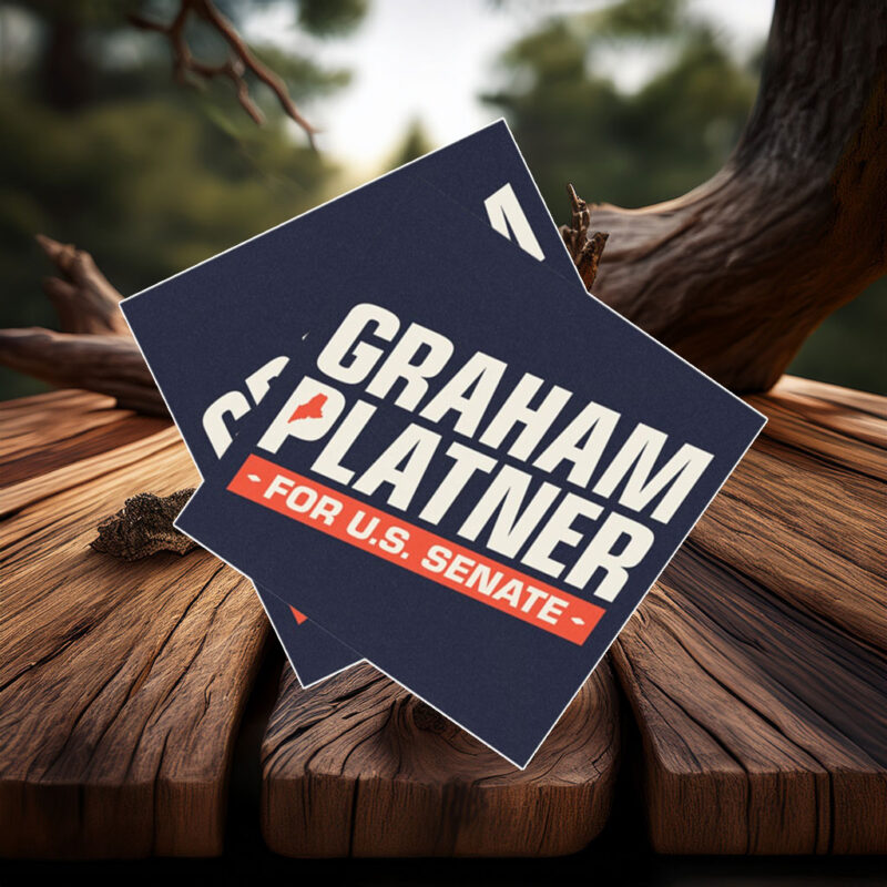 Graham Platner for Senate Car Magnet Sticker