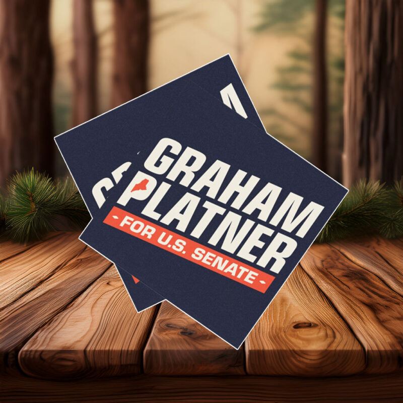 Graham Platner for Senate Car Magnet Sticker
