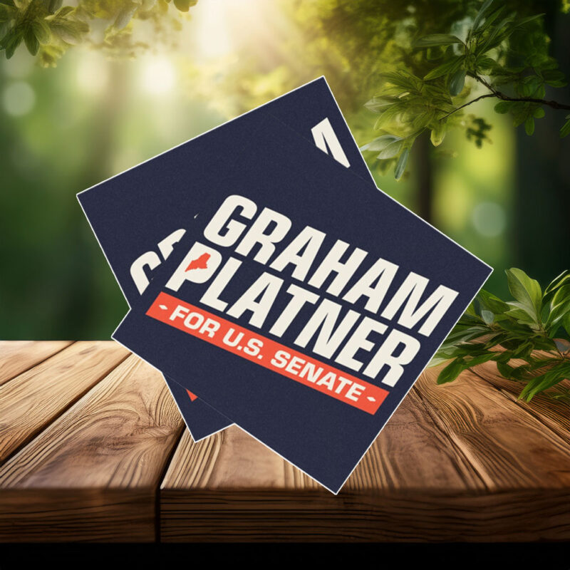 Graham Platner for Senate Car Magnet Sticker