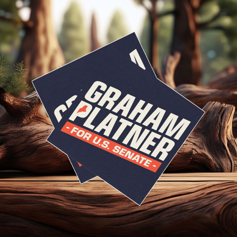 Graham Platner for Senate Car Magnet Sticker
