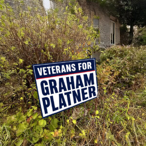 Veterans for Graham Platner Sign