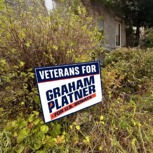 Veterans for Graham Platner Yard Sign