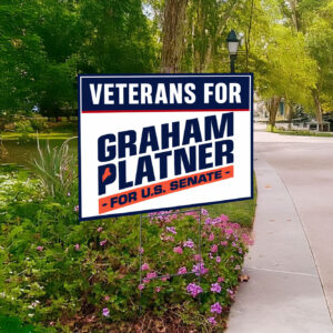 Veterans for Graham Platner Yard Sign