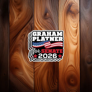 Graham Platner For Senate 2026 Patriotic Sticker