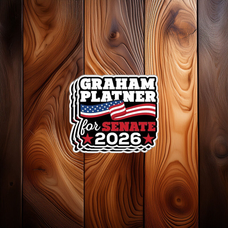 Graham Platner For Senate 2026 Patriotic Sticker
