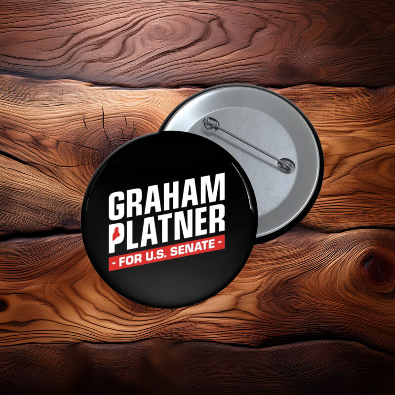Graham Platner For U.S. Senate 2026 Pin Button