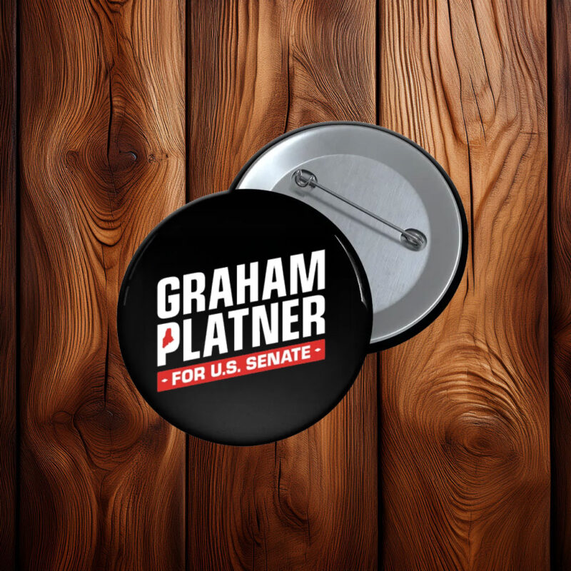 Graham Platner For U.S. Senate 2026 Pin Button