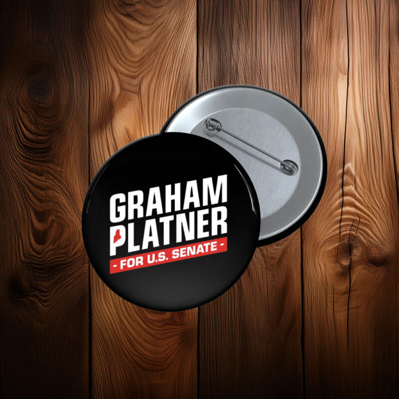 Graham Platner For U.S. Senate 2026 Pin Button
