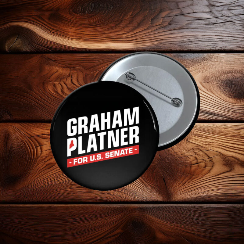 Graham Platner For U.S. Senate 2026 Pin Button