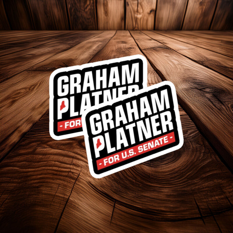 Graham Platner For U.S. Senate Sticker