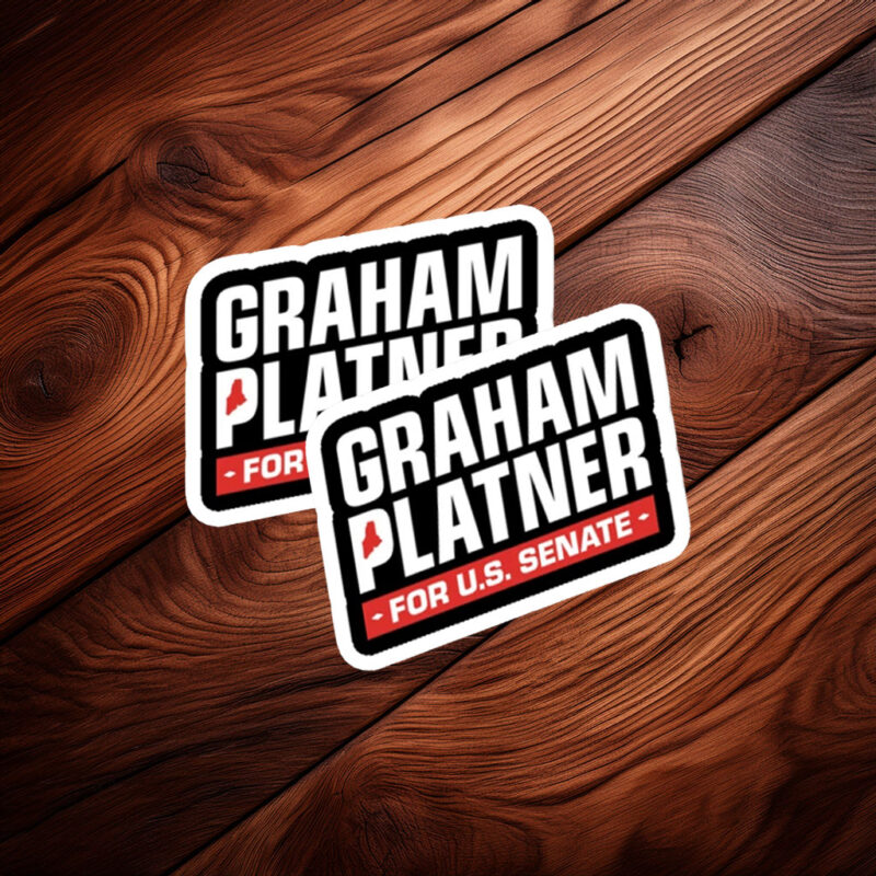 Graham Platner For U.S. Senate Sticker