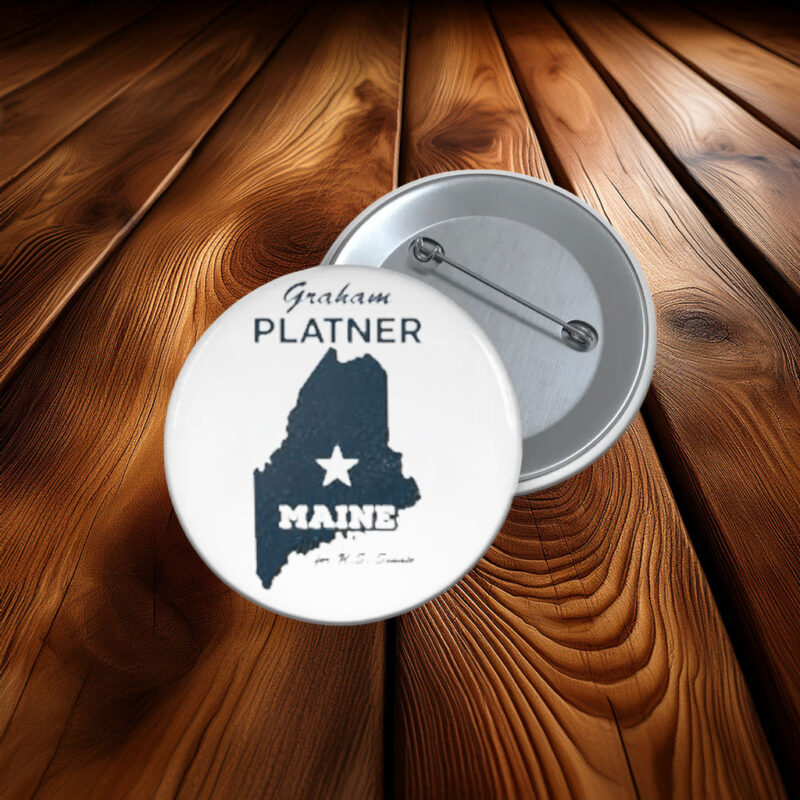 Graham Platner Maine Button