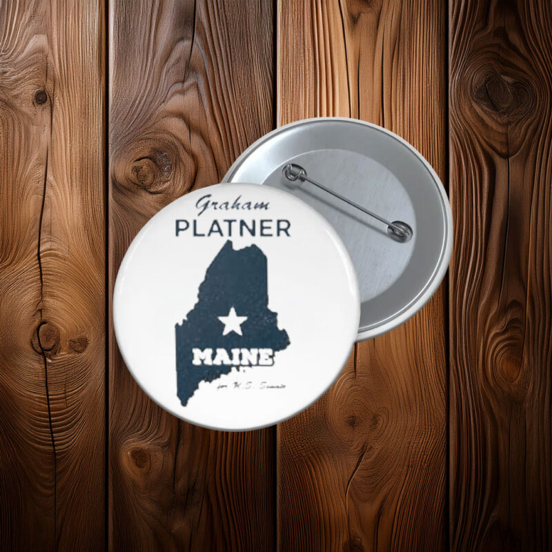 Graham Platner Maine Button