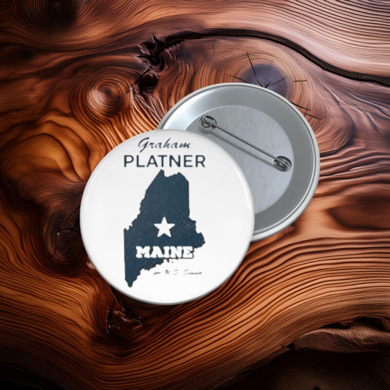 Graham Platner Maine Button
