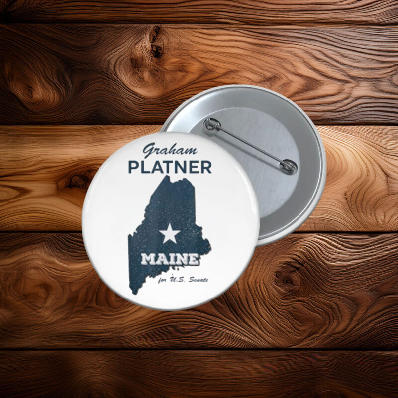 Graham Platner Maine Campaign Button