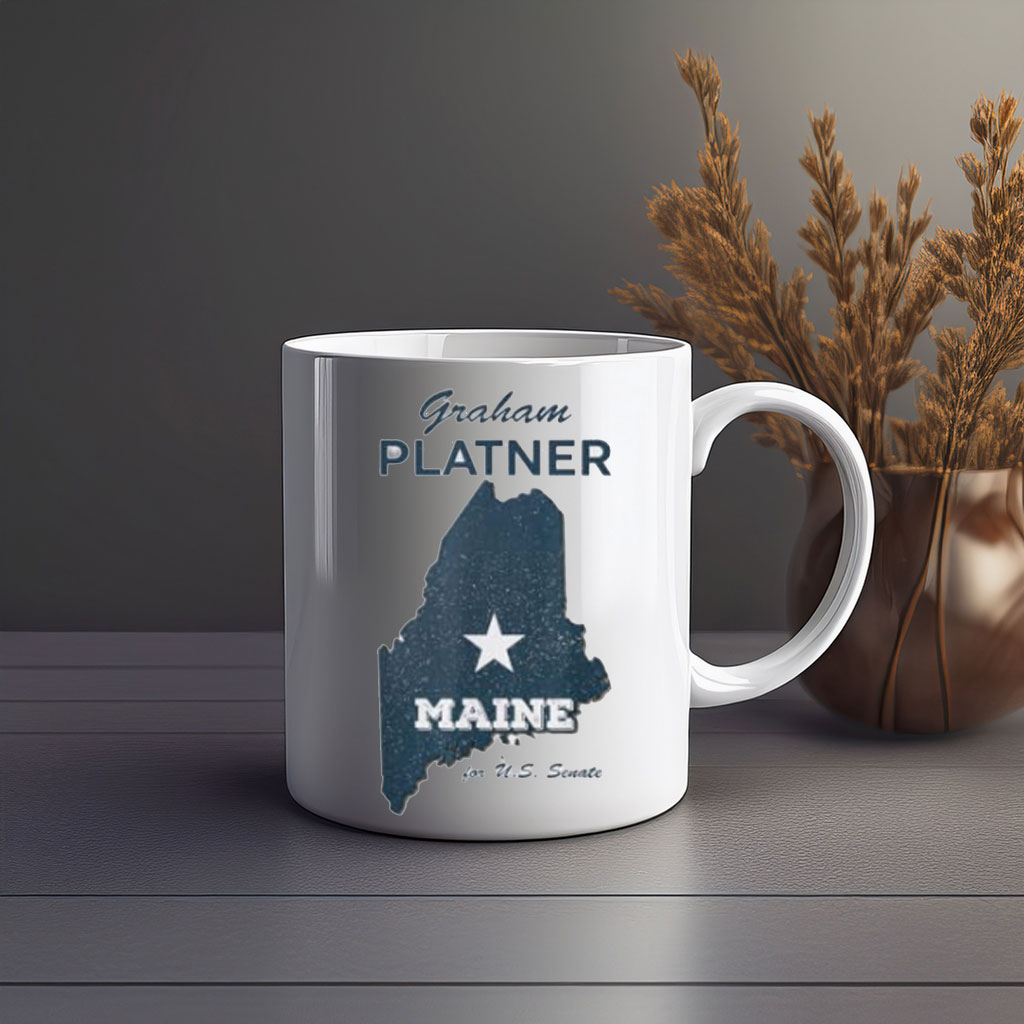 Graham Platner Maine Map U.S. Senate Mug