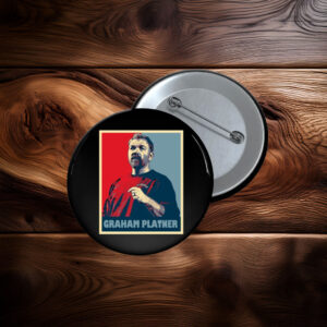 Graham Platner Portrait Campaign Button Pin