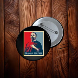 Graham Platner Portrait Campaign Button Pin