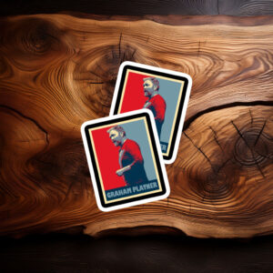 Graham Platner Retro Portrait Sticker